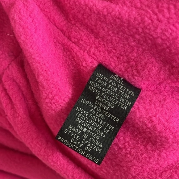 Brand New Pacific Trail Purple Graffiti Hooded Puffer Zip Up Coat Winter Jacket - Picture 13 of 16